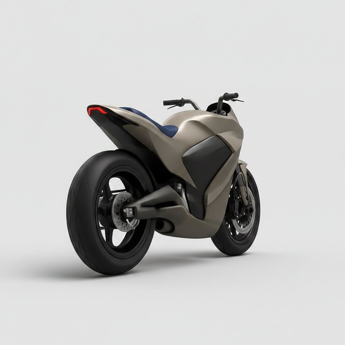 E.Jet rear three-quarter from an elevated angle, showing the seat profile.